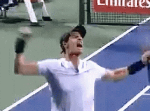 Andy Murray Screaming Come On GIF