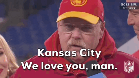 Andy Reid Kansas City Love You GIF