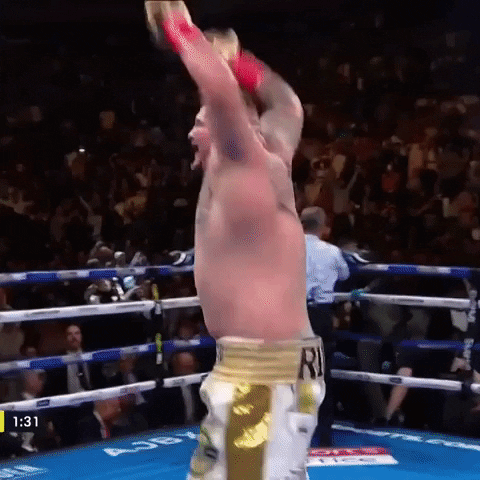 Andy Ruiz Happy And Shocked Reaction GIF