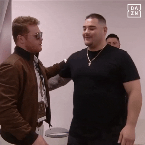 Andy Ruiz Love Tapping Man Tummy GIF