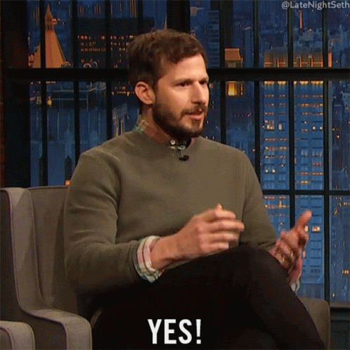 Andy Samberg Yes Sure Sure GIF