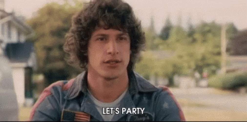Andy Sandberg Let's Party GIF
