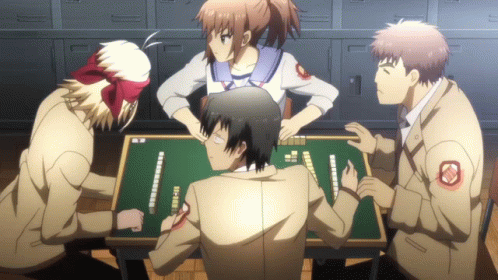 Angel Beats Mahjong Escape GIF
