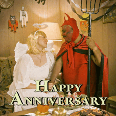 Angel Demon Happy 25th Anniversary GIF