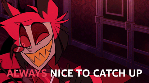 Angel Dust Always Nice To Catch Up GIF