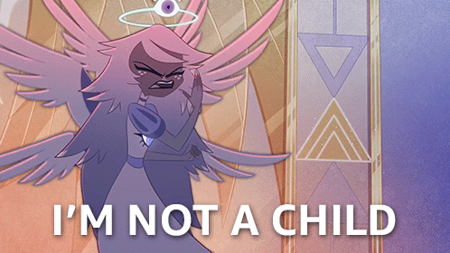 Angel Dust I'm Not A Child Angry Angel GIF