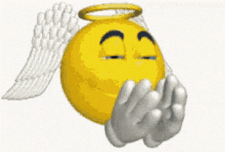 Angel Emoji Pray GIF