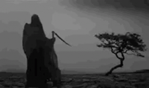 Angel Of Death Silhouette Dark Horizon GIF