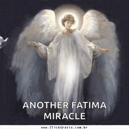 Angel Painting with Another Fatima Miracle