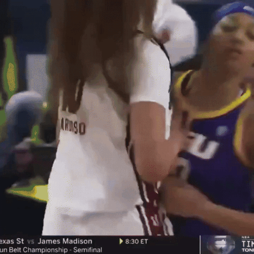 Angel Reese Bumps Opponent GIF