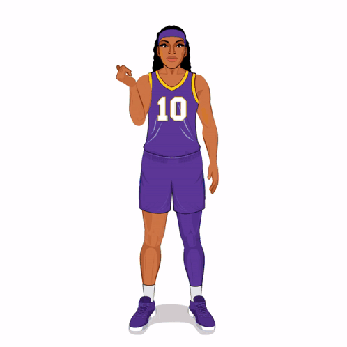 Angel Reese Change Outfit Animation GIF