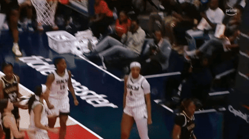 Angel Reese Chest Bump GIF