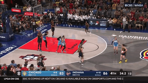 Angel Reese Full View Half Courty GIF