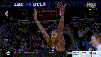 Angel Reese Loser Sign GIF