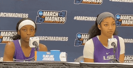 Angel Reese Press Conference GIF