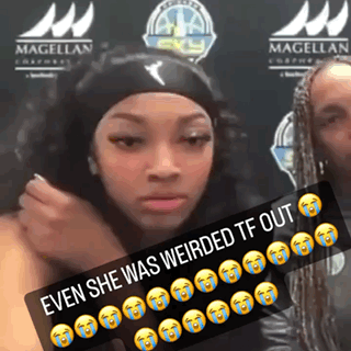 Angel Reese Was Weirded Out GIF