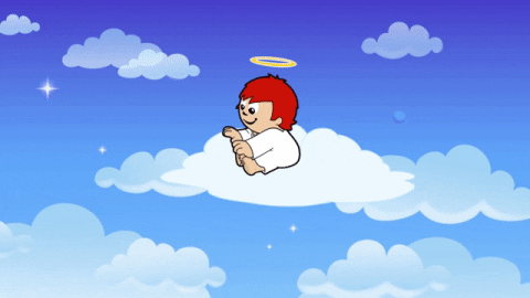 Angel's Cloud Bed Dobranoc GIF