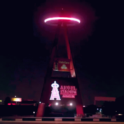 Angel Stadium Sign Light Up That Halo