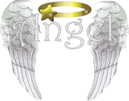 Angel Wings with Angel Text