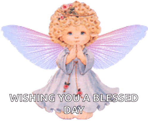 Angel Wishing You A Blessed Day GIF