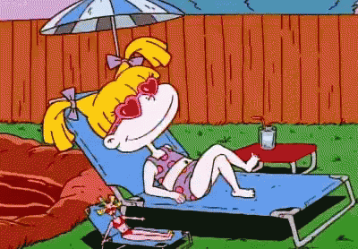 Angelica Pickles Sunbathing GIF