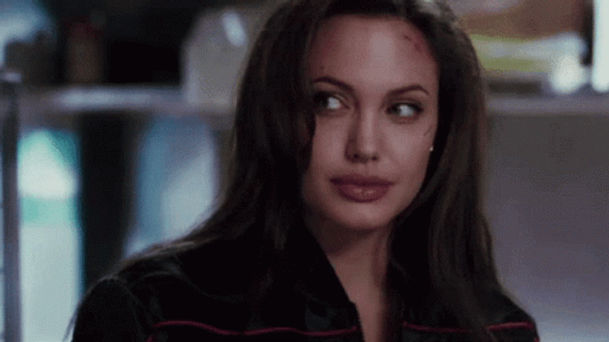 Angelina Jolie Flirty Looks GIF