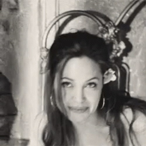 Angelina Jolie In Love Smile GIF