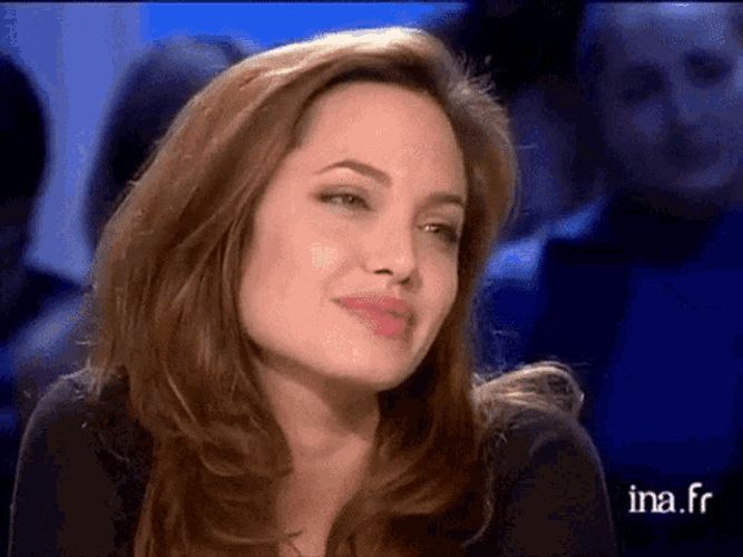 Angelina Jolie Lip Bite GIF