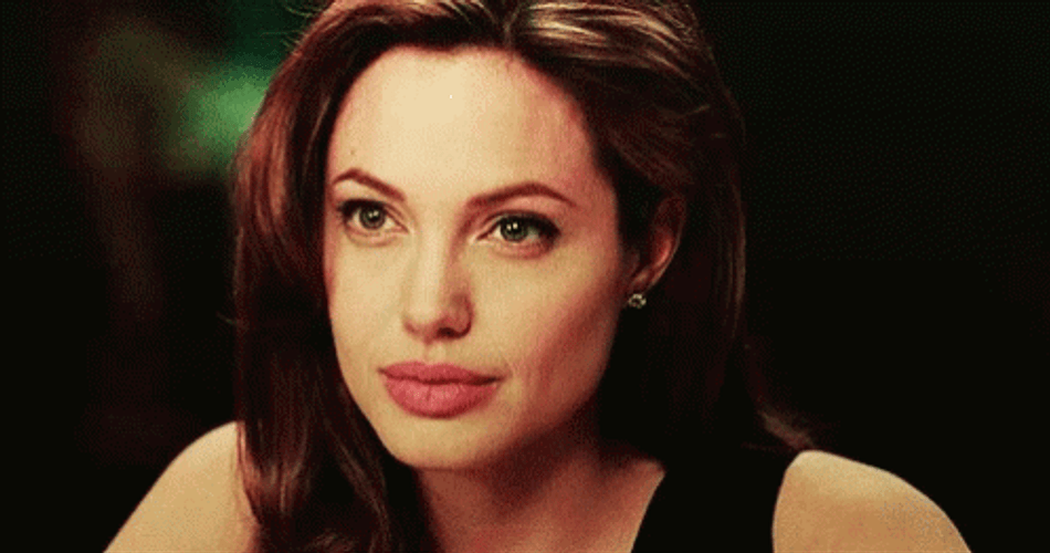 Angelina Jolie Sexy Smirk On GIF