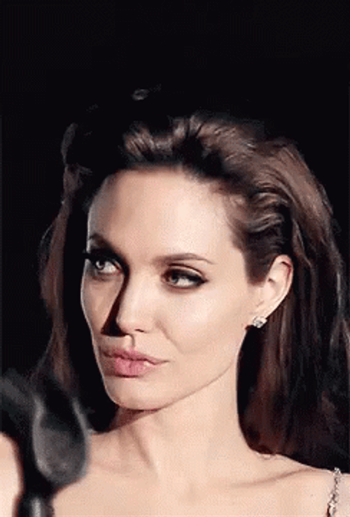 Angelina Jolie Sultry Look GIF