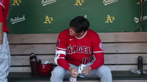 Angels In The Outfield Shohei Ohtani And David Fletcher Preparing For The Game GIF