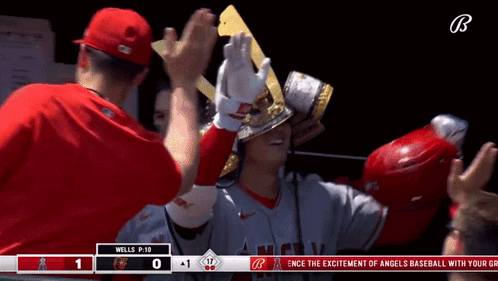 Angels Vs Wells Baseball Game P-10 GIF