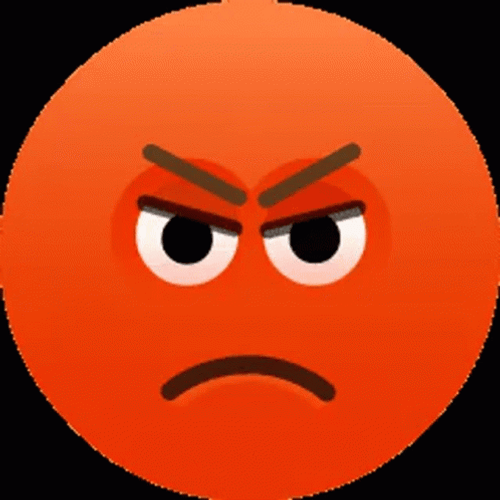 Anger Face Emoji Turning Into Red GIF