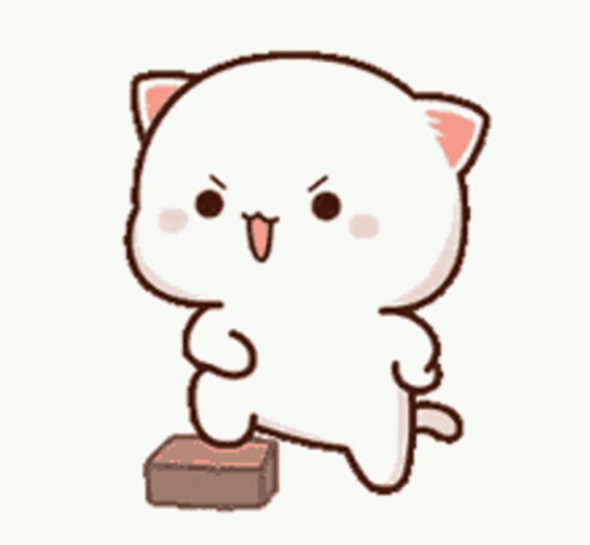 Anger State Of Goma Peach While Tapping Feet GIF