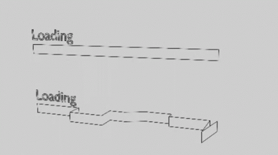 Angled Loading Bar Straight And Bended GIF