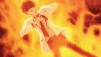 Angry Anime Boy Cracking Knuckles GIF