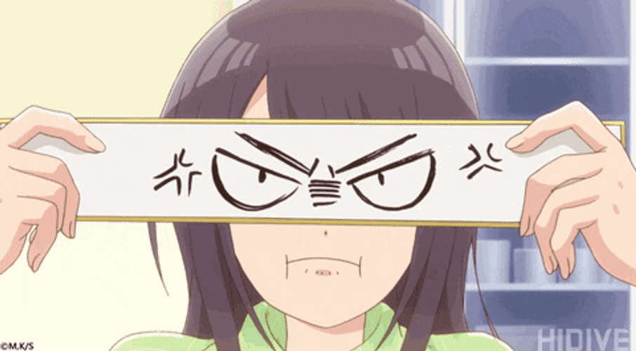 Angry Anime Eyes Senryu Girl GIF