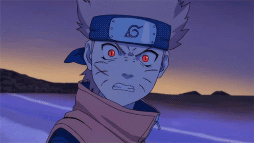 Angry Anime Naruto Uzumaki Sharingan GIF