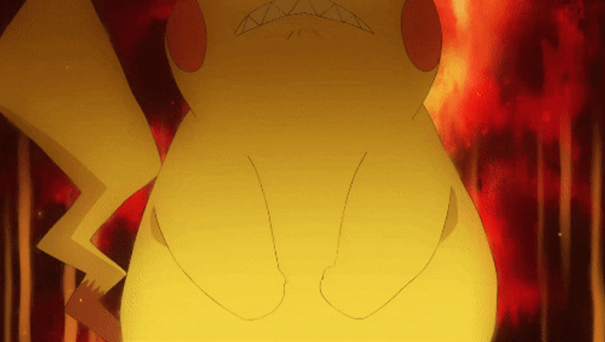 Angry Anime Pokemon Pikachu GIF