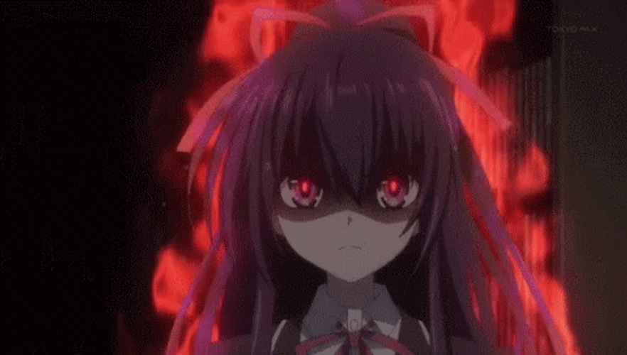 Angry Anime Tohka Yatogami GIF