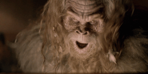 Angry Beef Jerky Sasquatch GIF