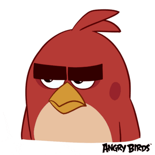 Angry Bird Eye Roll GIF