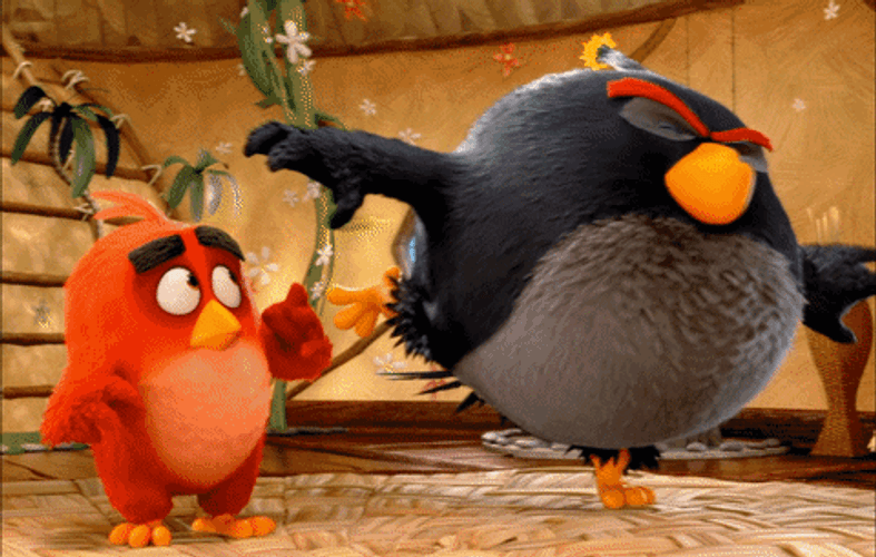 Angry Birds Bomb Explosion Scene In The Movie GIF