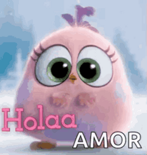 Angry Birds Hatchling Zoe Buenos Dias Amor GIF