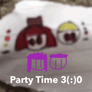 Angry Birds Party Time 3 Purple