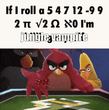 Angry Birds Playing Game If I Roll A 547 12-99 GIF