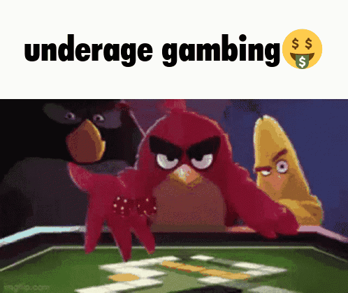 Angry Birds Playing Poker