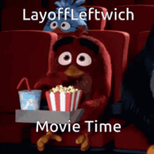 Angry Birds Red Watching Movie GIF