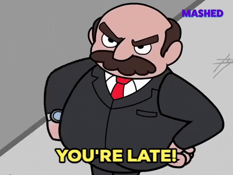 Angry Boss Youre Late GIF