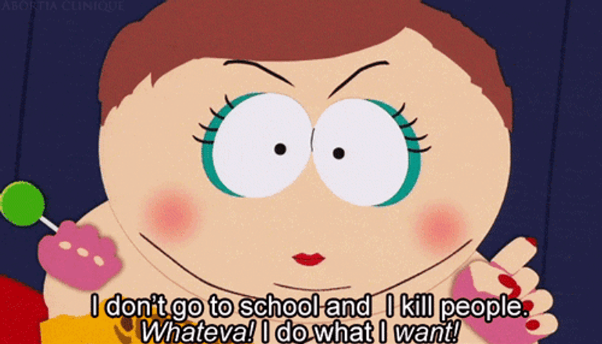 Angry Cartman I Do What I Want GIF